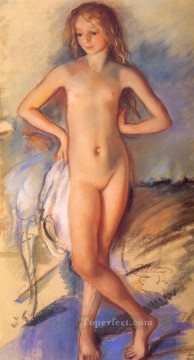 150の主題の芸術作品 Painting - 裸の女の子現代現代印象派